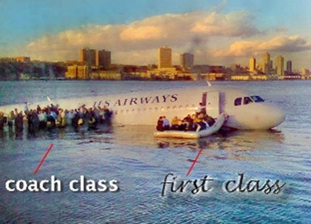 Flight1549 - Coach vs First Class Flight1549 - Coach vs First Class