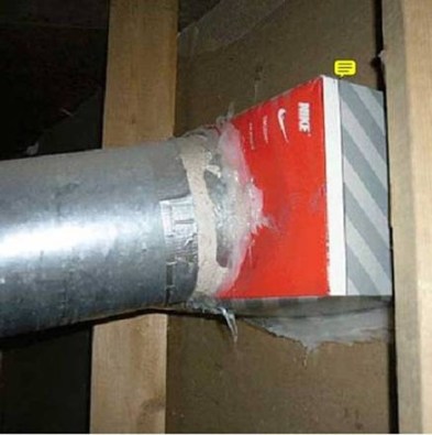 When you do not have an outlet box, use a Nike box…Just do it! 