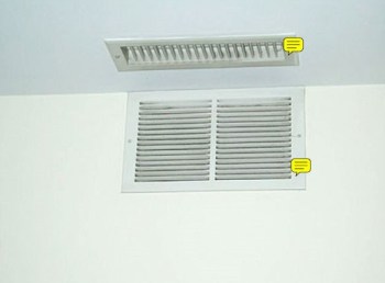 Supply air, meet return air.  It's much  more efficient this way.